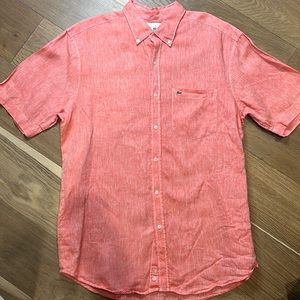 Lacoste linen button down shirt